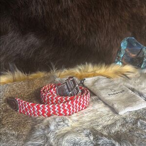 Roostas Red, White & gray belt M (CCC)